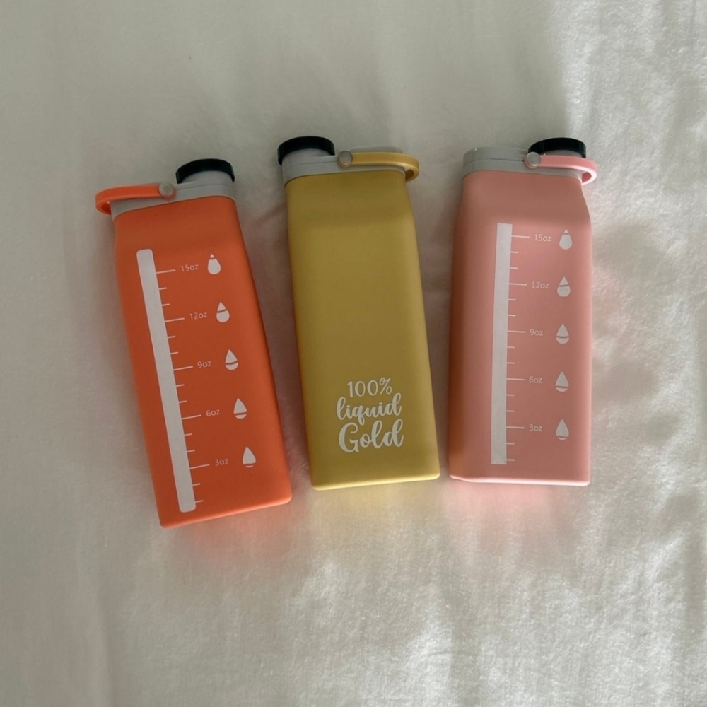 Junobie Liquid Gold Silicone Containers  - set of 3